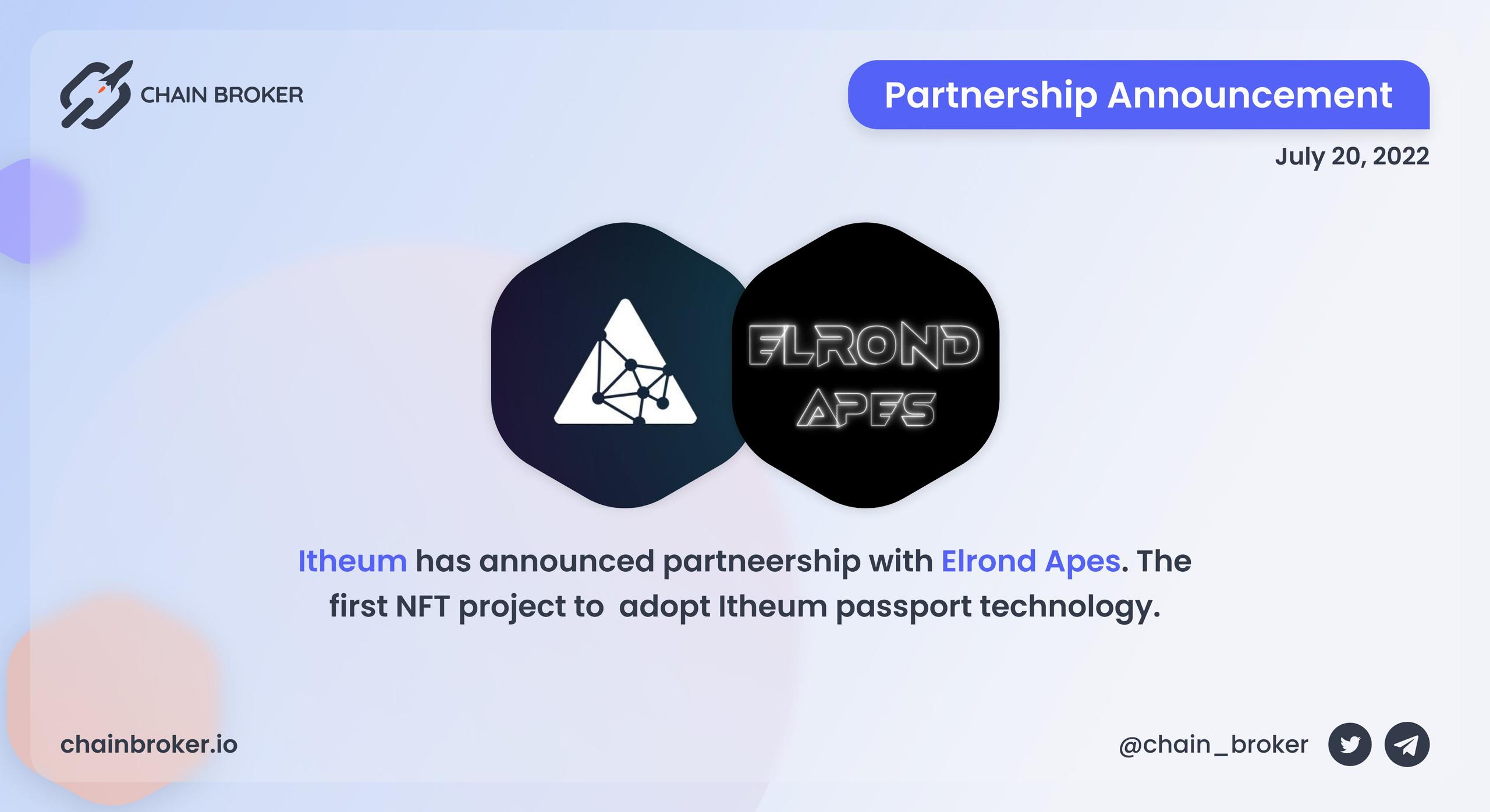 Itheum Elrond Apes partnership