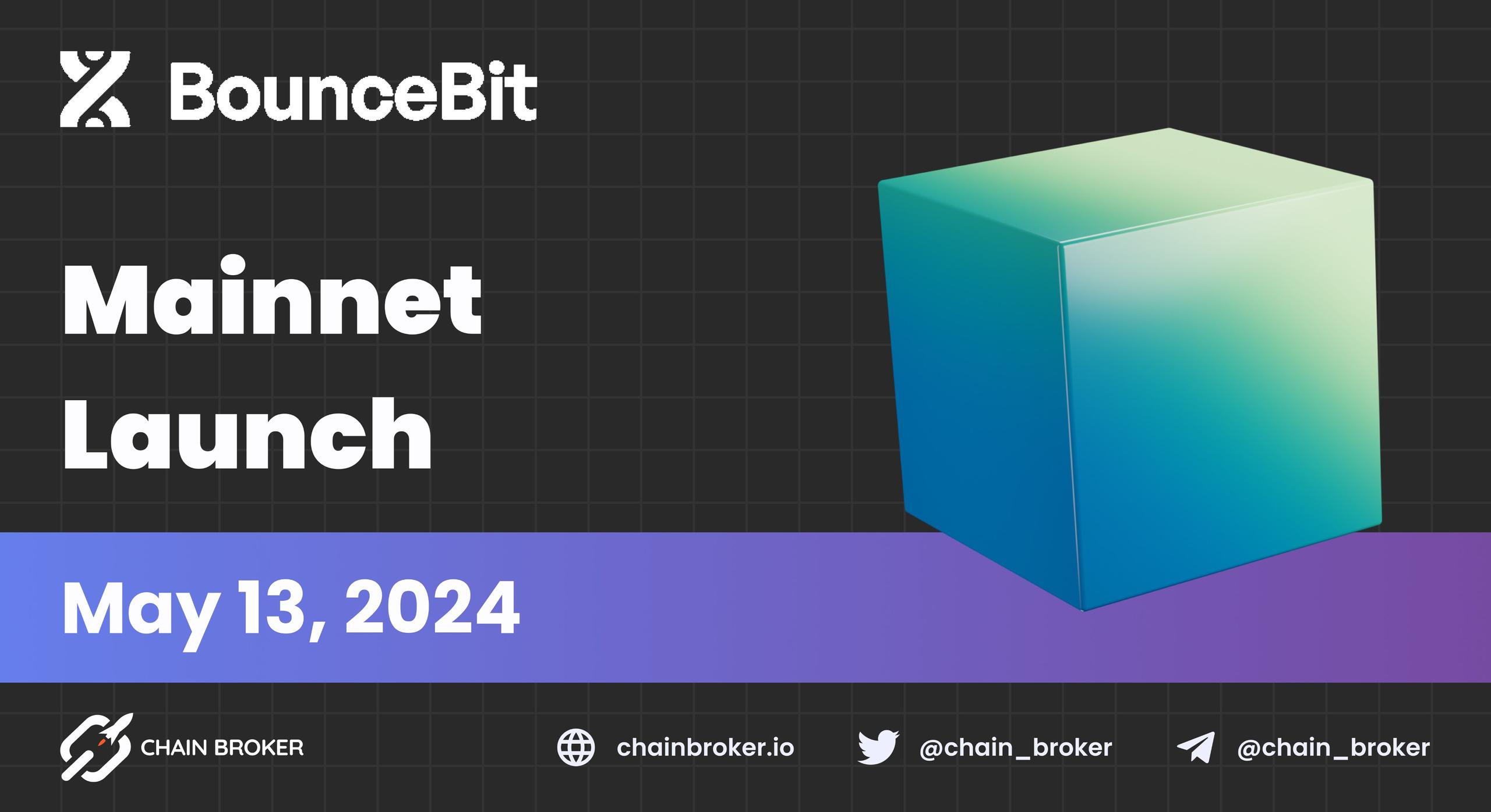BounceBit Mainnet Launch Announced